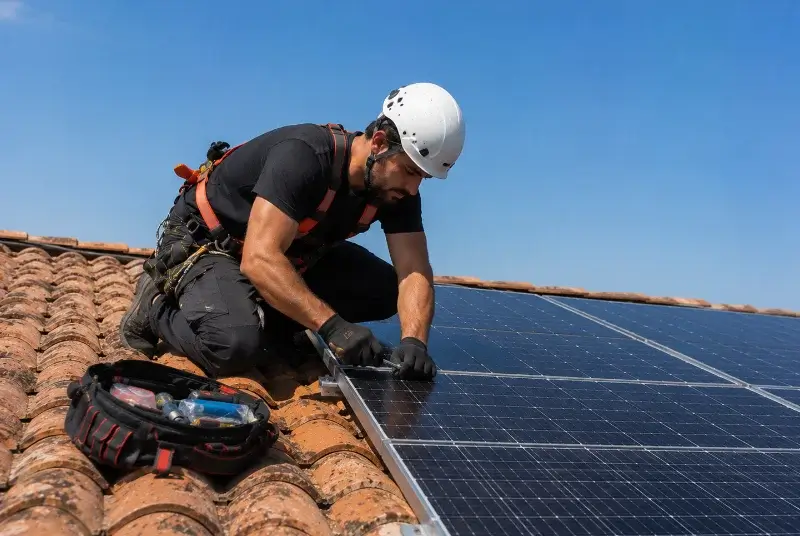 Maintenance et monitoring de panneaux solaires à Collobrières