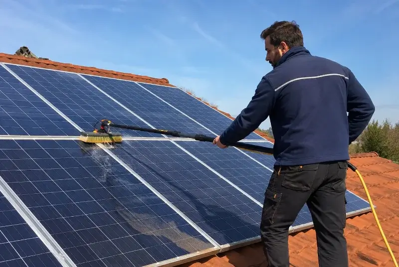 Nettoyage et entretien de panneaux solaires à Collobrières