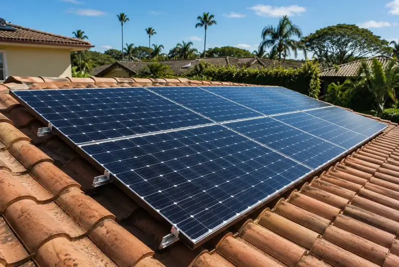 Installation de panneaux solaires à Collobrières